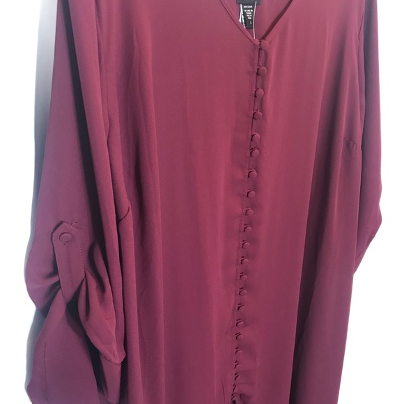 SOLD Torrid Georgette Hi-Lo Tunic Blouse - Picture 6 of 8